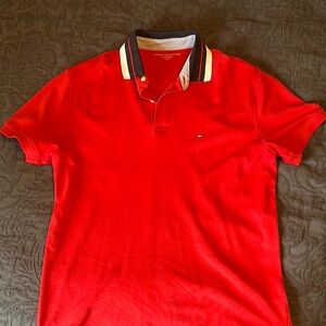 Tommy Hilfiger Men's Red Polo Shirt